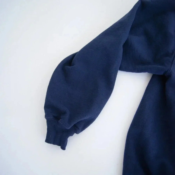 Vintage Lerzees Activewear Always My  Sister Forever Friends Navy Sweater M - Picture 8 of 11